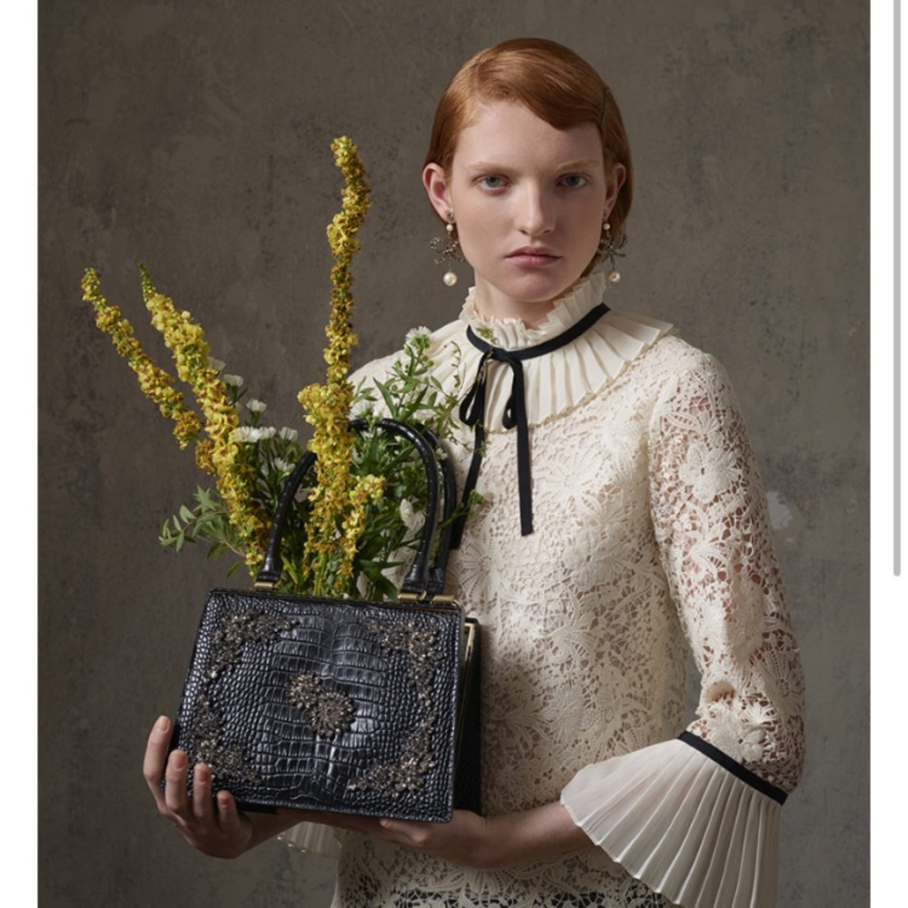 Lace Blouse with ruffle details